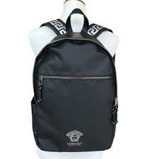 New Versace Limited Edition Large Leather Backpack RARE 