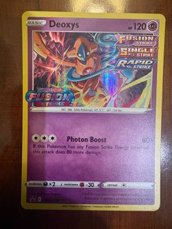 Pokemon Deoxys SWSH170 Fusion Strike STAMPED Black Star Promo Holo NM/M ⭐️