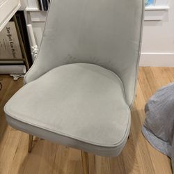West Elm Mid-Century Swivel Office Chair - Metal Legs