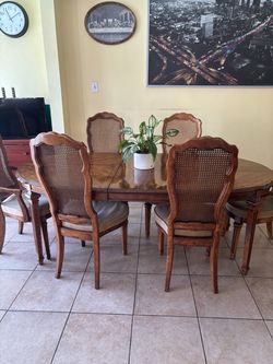 Dining table with 6 chairs