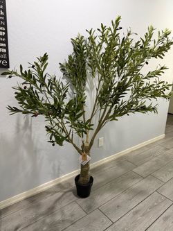 Artificial Olive Tree in Black Pot new