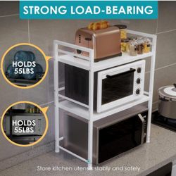 DOLALIKE Expandable Microwave Rack – 3 Tier E30