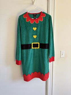 Christmas/Holiday Elf Dress Or Sleepwear Large