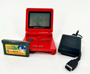 NINTENDO GAMEBOY ADVANCE SP - HANDHELD - AGS-001 RED (ISP018299)