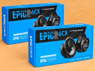 AudioControl Epic Pro Series 6 1/2" 2-Way Coaxial Speaker System 600 Watts EPICPRO6CX Package 🚨 Payment Options Available 🚨 No Credit Needed 🚨