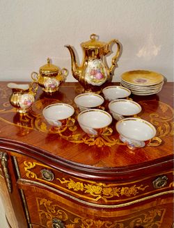 Du-Co Kunst Rehau Bavaria TEA SET made way before 1922 - $300 for the set