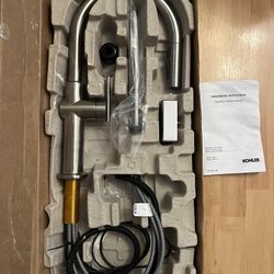 Kohler Crue Touchless Pull-Down Stainless Steel Faucet 