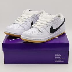 Nike sb white gum dunk size 8