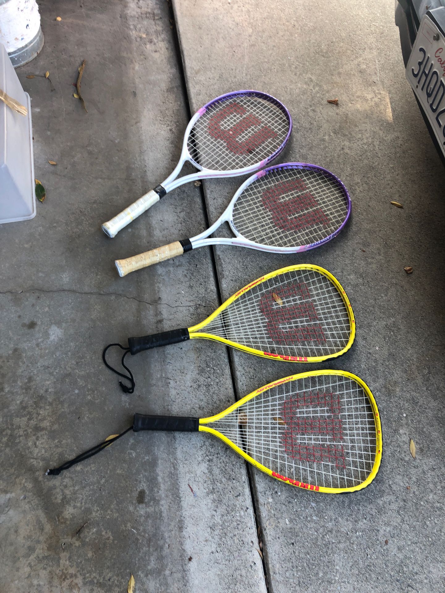 Tennis rackets (4)