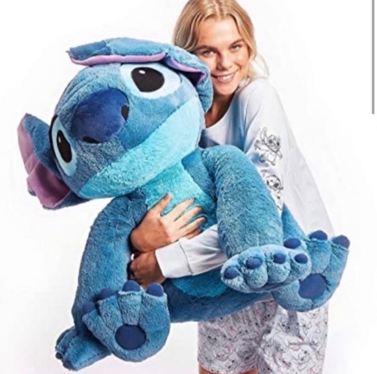 Disney Large Stitch Character Plush 20” Oversized Stuffed Animal Lili & Stitch