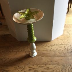 Ceramic & Glass Bird Bath / Feeder