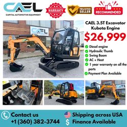 WHOLESALE PRICE BRAND NEW 3.5T MINI EXCAVATOR Kubota Engine