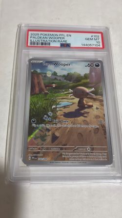 2025 Pokemon PFL EN #102/094 Paldean Wooper Illustration Rare PSA 10 GEM MINT