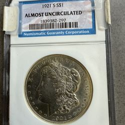 1921 Silver Dollar AU