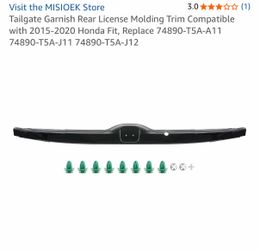 Honda Fit 2015-2020 Tailgate Garnish Rear License Molding Trim