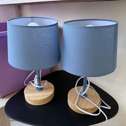 Two small table lamps