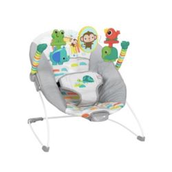 Bright Starts Playful Paradise Vibrating Baby Bouncer with Toys (CONDITION: BRAND NEW)