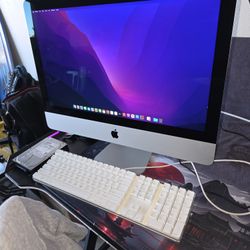 2013 Apple 🍎 iMac 21.5 I5 8gb 1tb Solid State MacOs Monterey Keyboard Included No Mouse