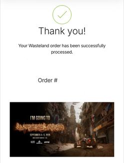 (2) Wasteland GA Friday Tickets