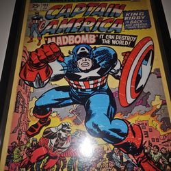 Caption American Framed Poster 