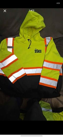 2XL-TUCI Hi-Vis Safety Hoodie Sweatshirt
