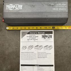 Tripp Lite Ultra Compact Power Inverter 1800 Watts Converts 12V DC Battery Power Into 120V AC Household Power 