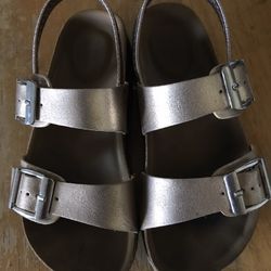 Kids Steve Madden Girls tbeeched Bungee SlingBack, Gold Size Toddler 12