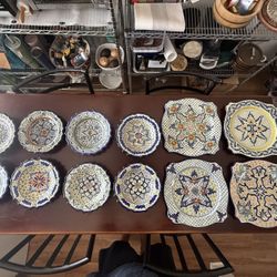 Mexican Talavera Set Handmade