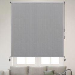 Outdoor Roller Shade 90”W x72” L (7.5’Wx6’L) Gray