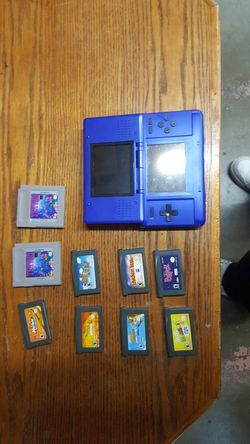 Nintendo ds with games