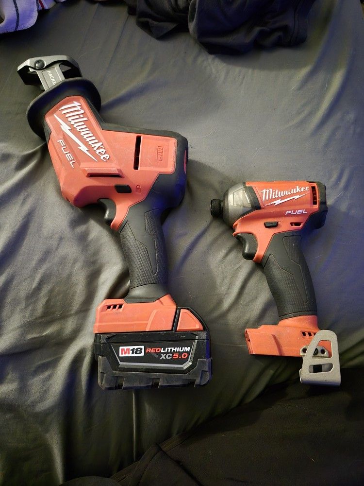 Milwaukee Hackzall And Impact With 1 Battery