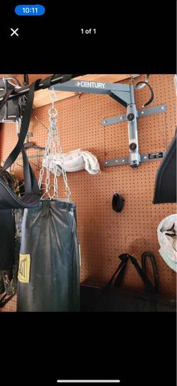 Heavy Everlast Punch Bag With Wall Mount