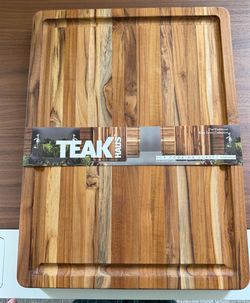 NEW Premium Solid Teak Wood Cutting Board