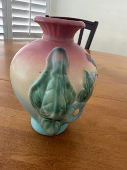 Vintage Hull Embossed Pottery Wildflower Vase