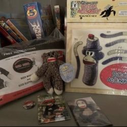 Lot Of Sock Monkey Items