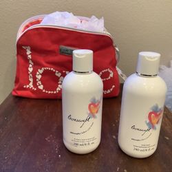 Philosophy Love, Swept Body Lotion And 3 In 1 Shower Gel Soap, With Gift Bag. All Brand New