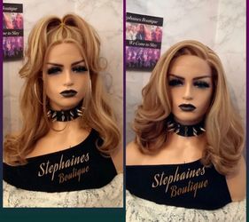 Human Hair Blended Lace Front Wig