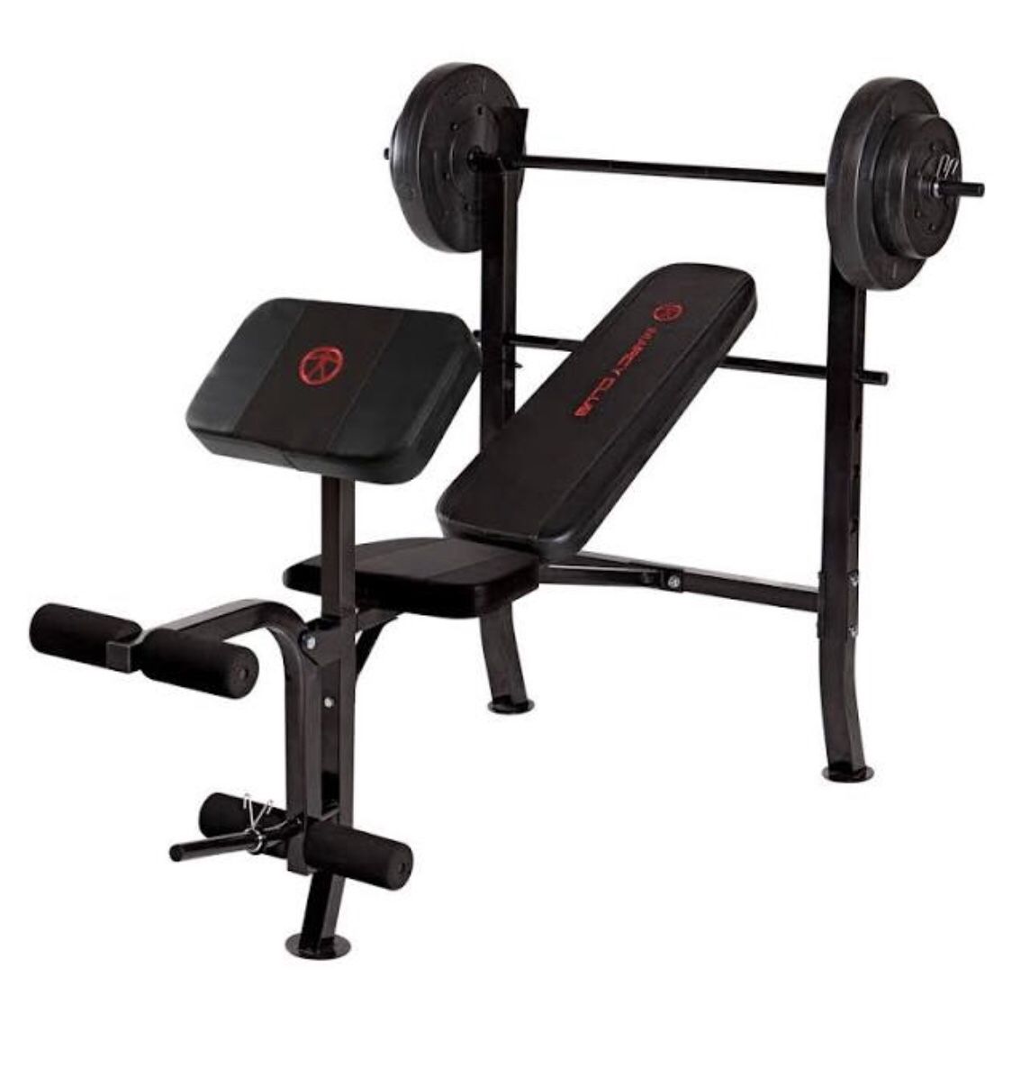 Marcy weight bench w/weights