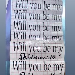Custom Decals for bridesmaids proposal boxes and custom socks and jewelry boxes ✨