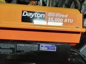 DAYTON OIL FIRED TORPEDO HEATER (35,000 BTU)