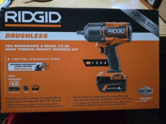 18v brushless 4 mode 1/2 in high torque impact wrench kit
