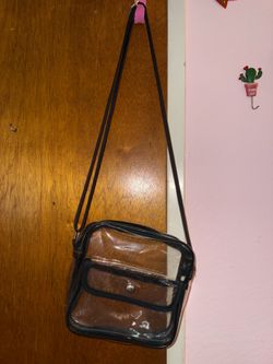 Clear cross body purse