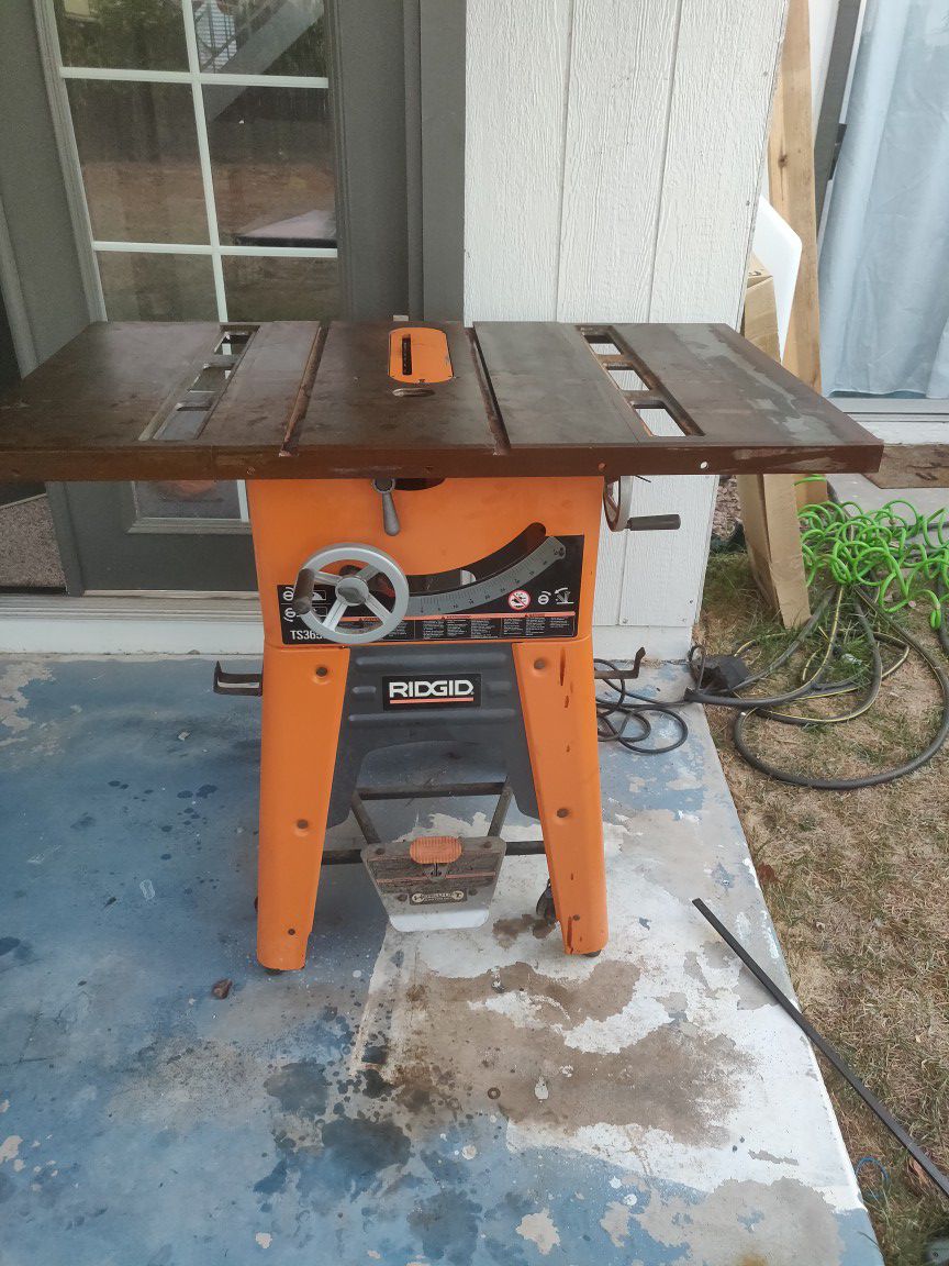 Cast iron top table saw