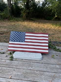 Concrete American Flag