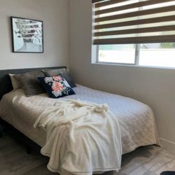 Modern Full Queen Bed Frame & Mattress