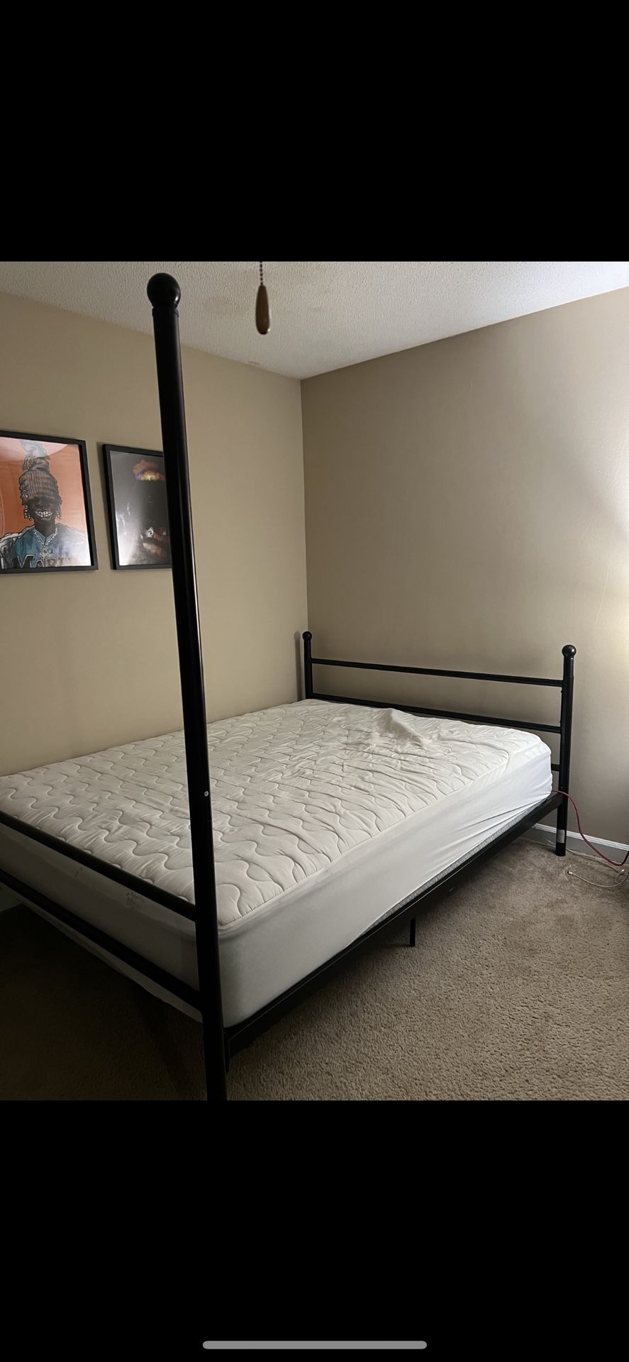 Canopy Bed Frame &mattress For $360