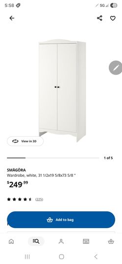 IKEA SMÅGÖRA White Wardrobe