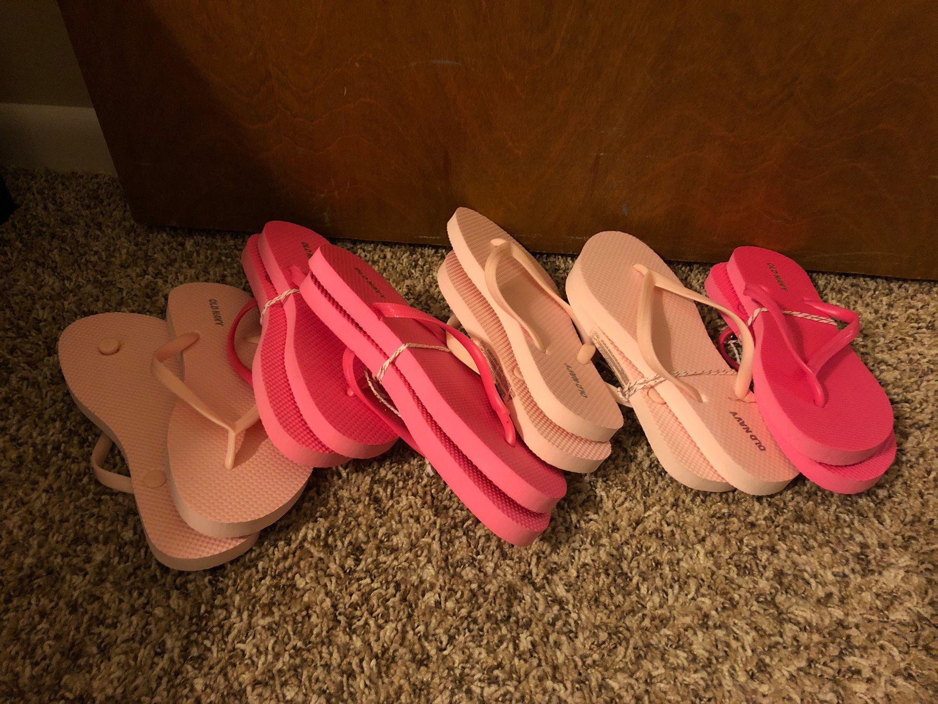 Old navy flip flops wedding favor pink