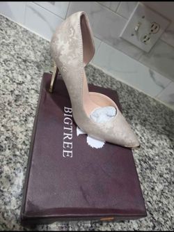 Bigtree Cream Pointed-Toe Stiletto Heels