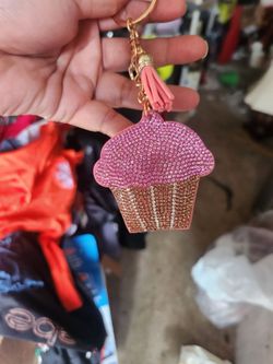 New Pink cupcake Keychain